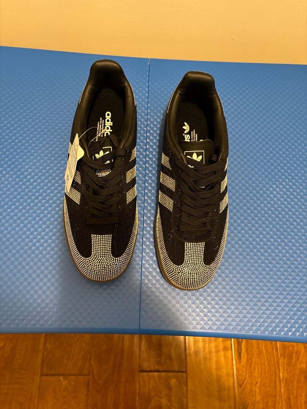 adidas Samba OG Rhinestone Black Silver Women's - IH9052